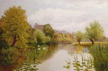 Blick auf Windsor von der Themse